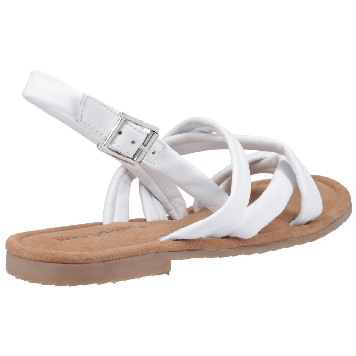 Hush Puppies Hope Leather Women's White Sandals