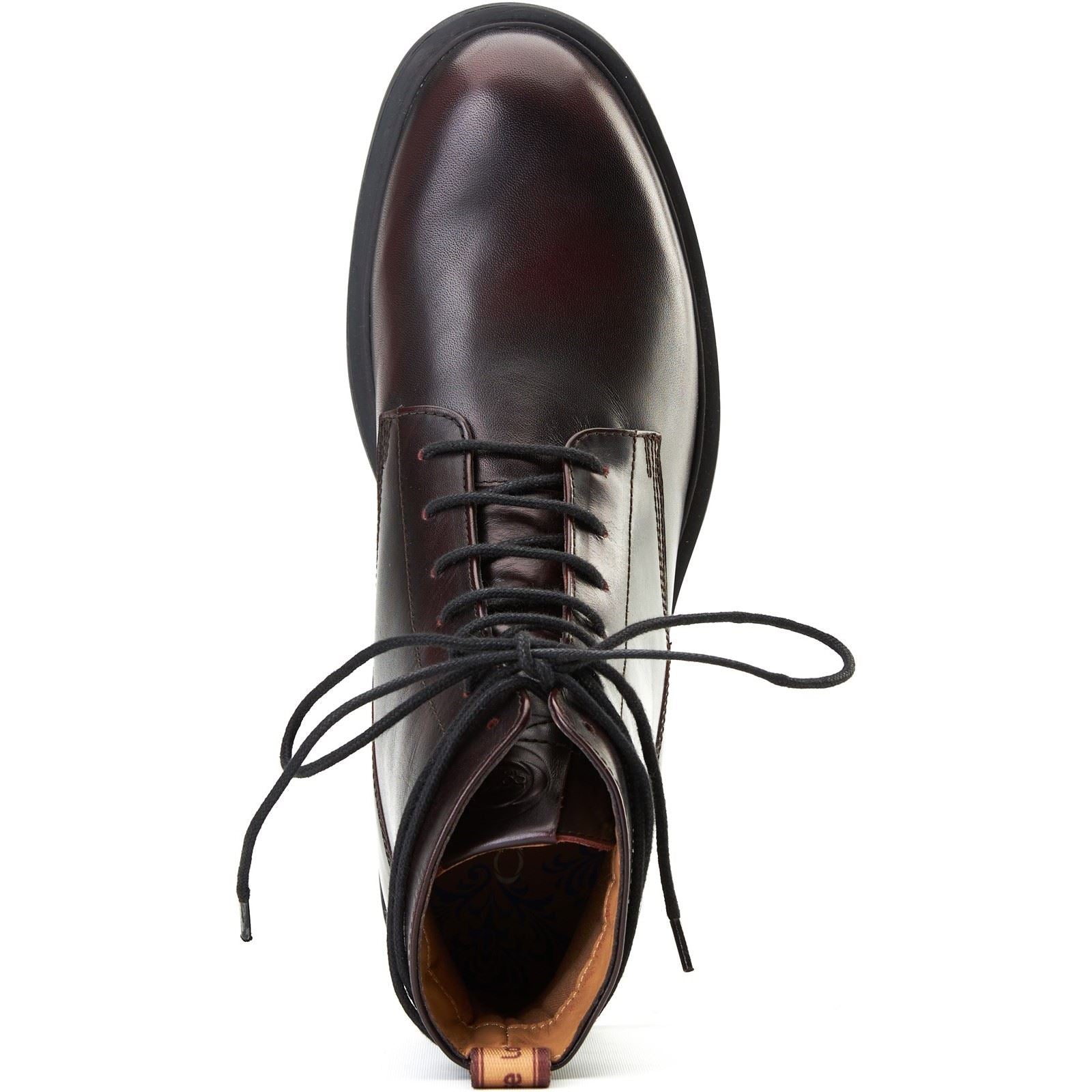 Base London Brunel Leather Men's Wine Ankle Boots