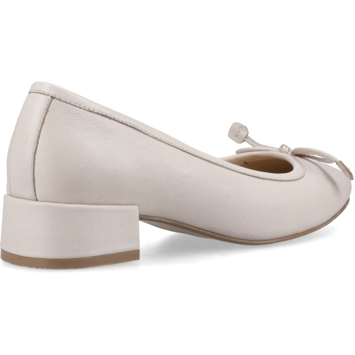 Hush Puppies Silvia Low Heel Sandal Leather Women's Ivory Sandals