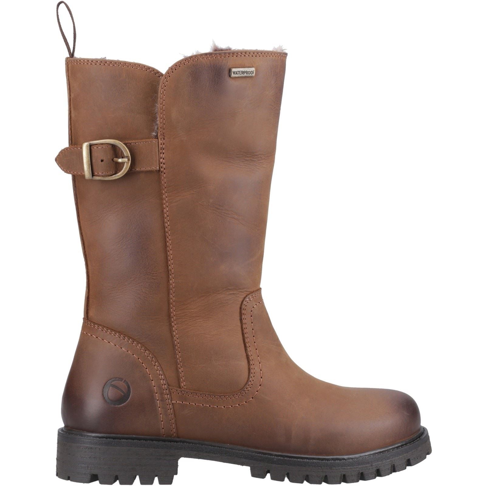 Cotswold Winchcombe Leather Women's Tan Boots