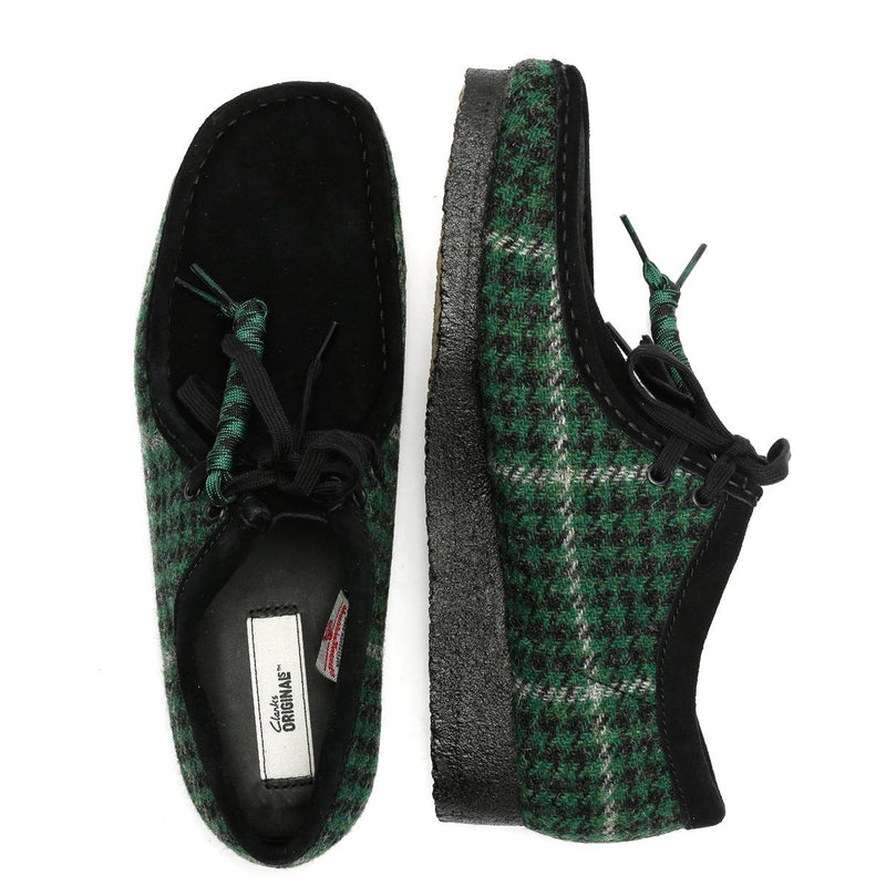 Clarks Originals Wallabee Harris Tweed Men's Green Boots