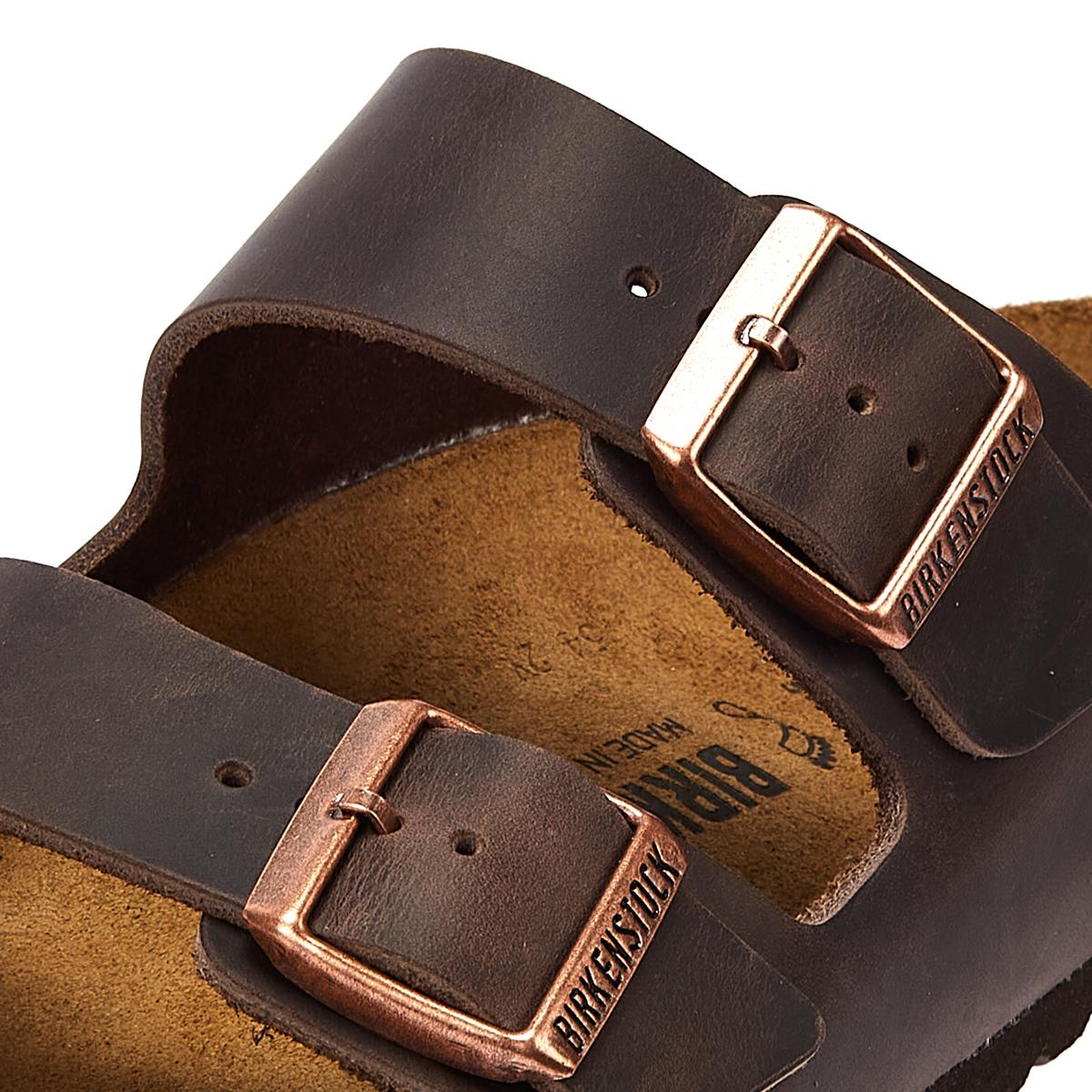 Birkenstock Arizona Birko Flor Brown Narrow Sandals