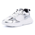 Hugo Leon Tennis Women's Silver/Black Trainers