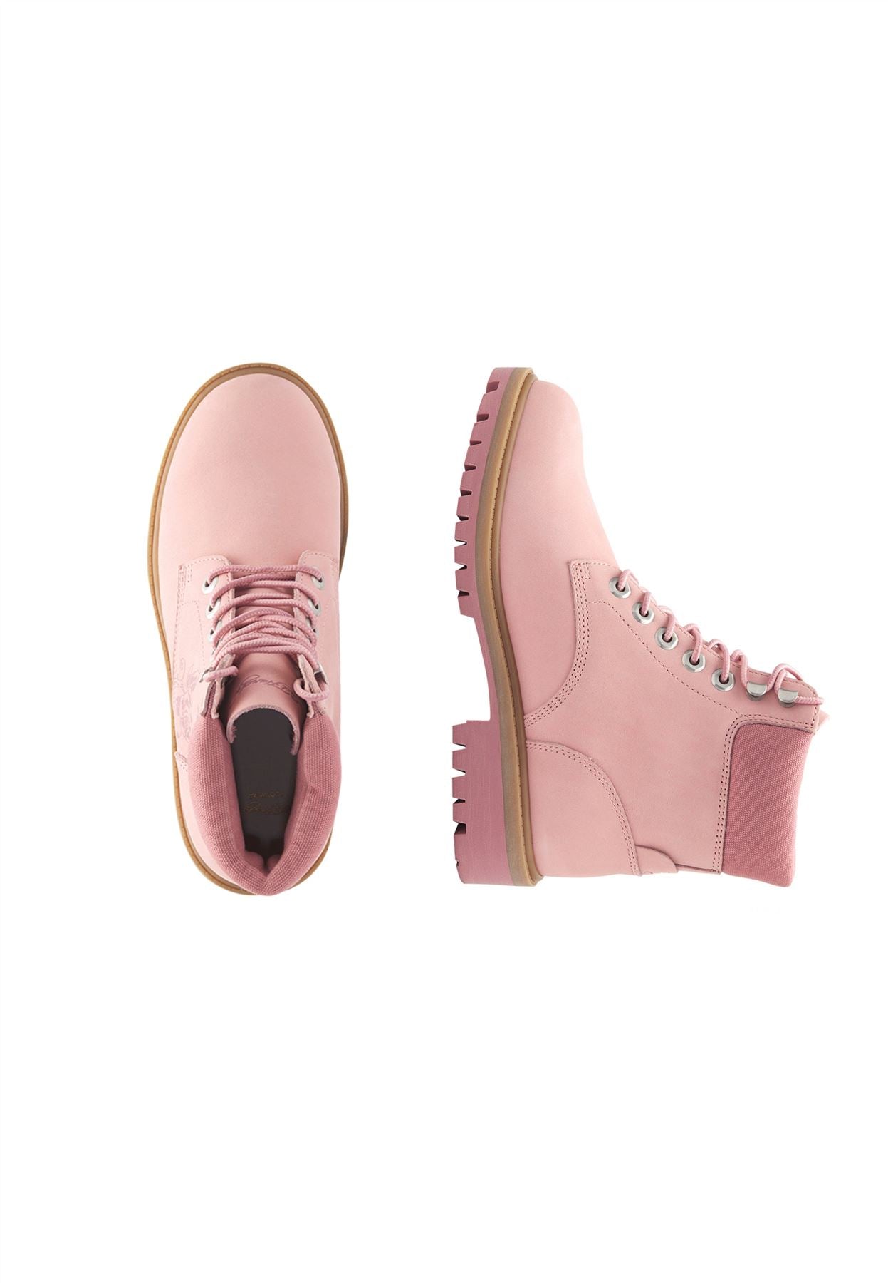 Ed Hardy Wild Roses Nubuck Women's Pink Boots
