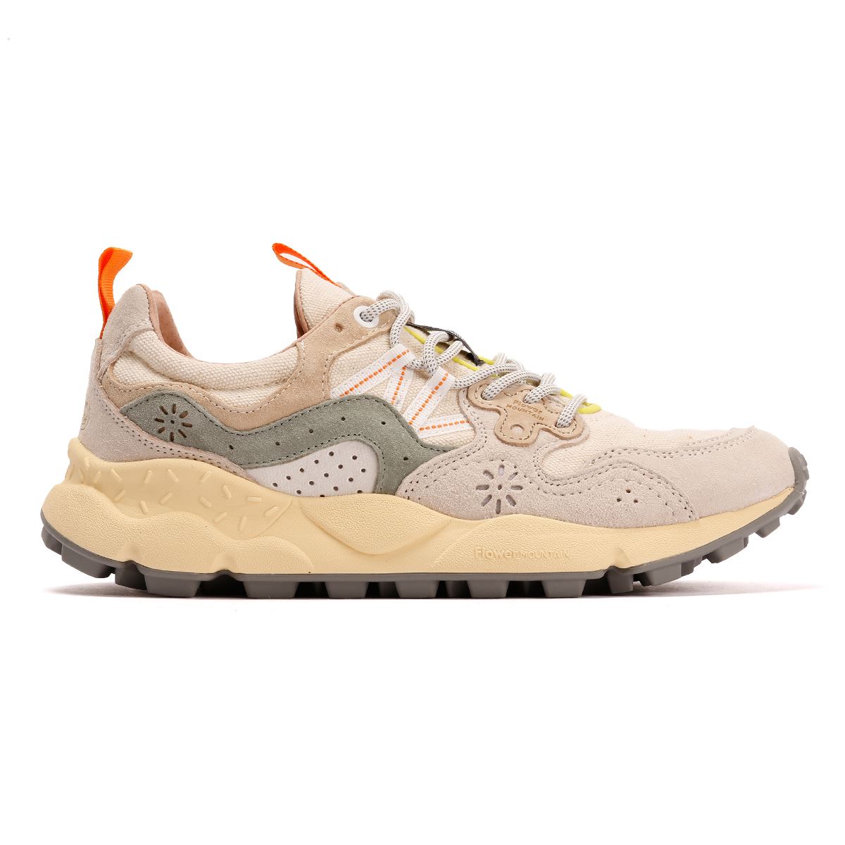 Flower Mountain Yamano 3 Off White/Green Trainers