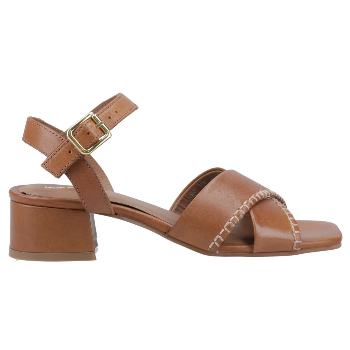 Hush Puppies Lyla Heeled Leather Women's Tan Heels