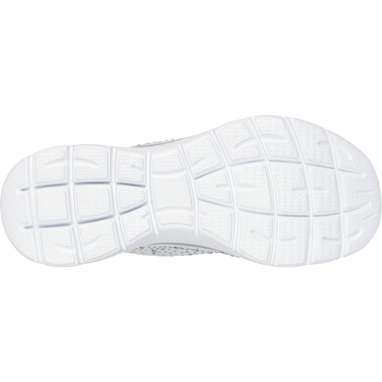 Skechers Summits Brilliant Shine Textile Women's White/Silver Trainers