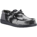 HEYDUDE Wally Funk Overdye Cotton Men's Black/Granite Grey Moccasins Shoes