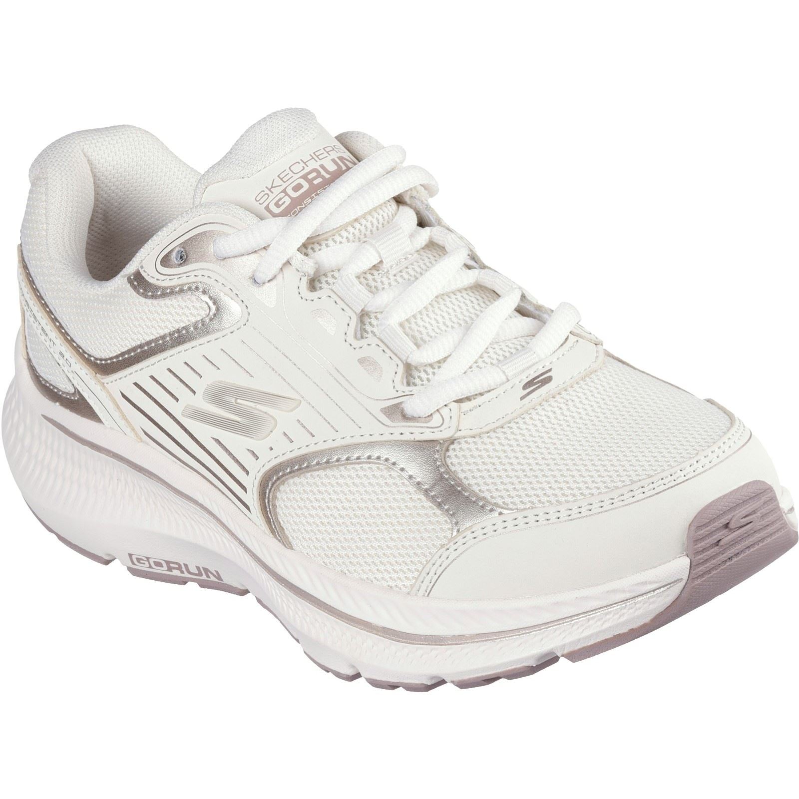 Skechers Performance GO RUN Consistent 2.0 Advantage Leather Women's Natural Trainers