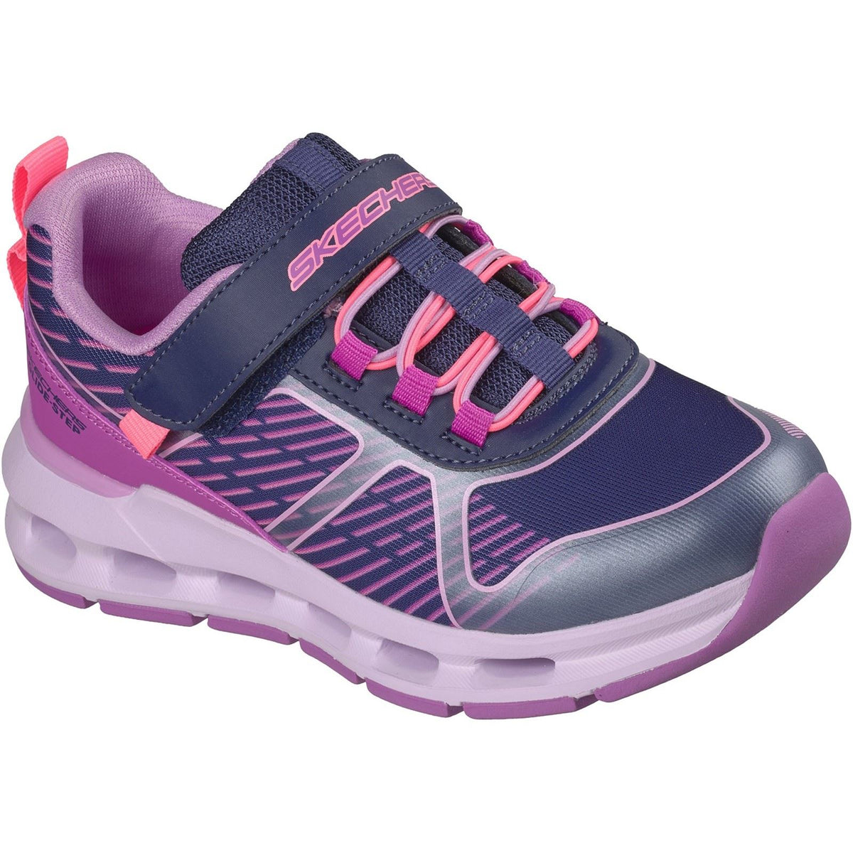 Skechers Glide-Step + Sprint Lines Navy/Multi Trainers
