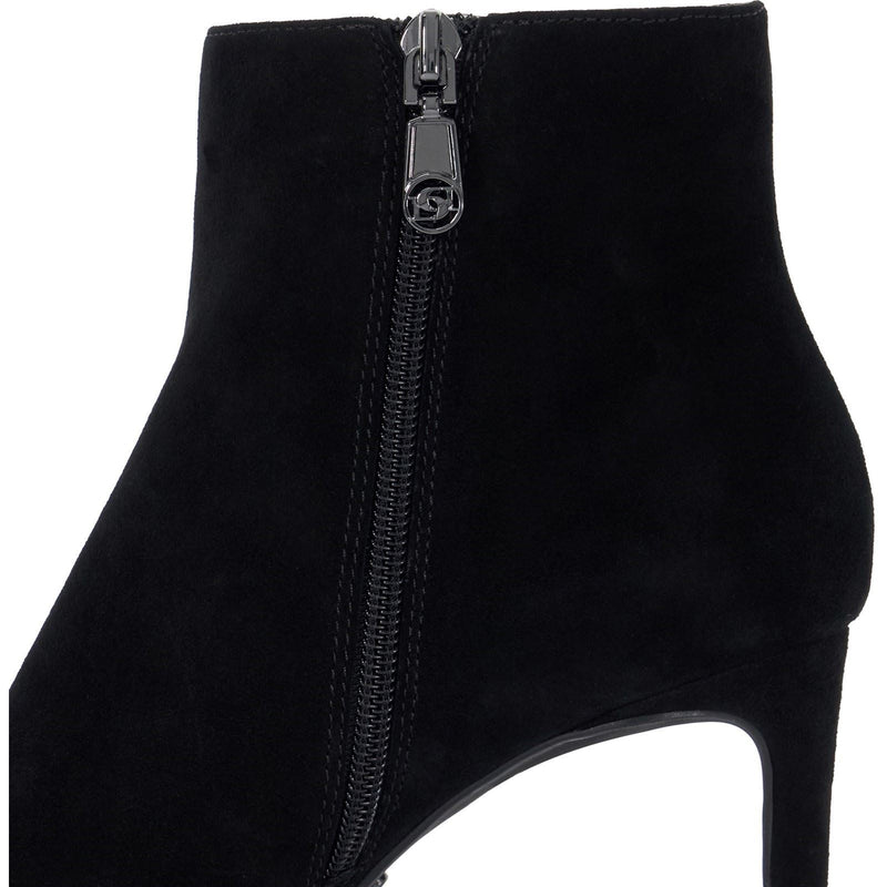 Dune Obsessively Suede Women's Black Heeled Ankle Boots