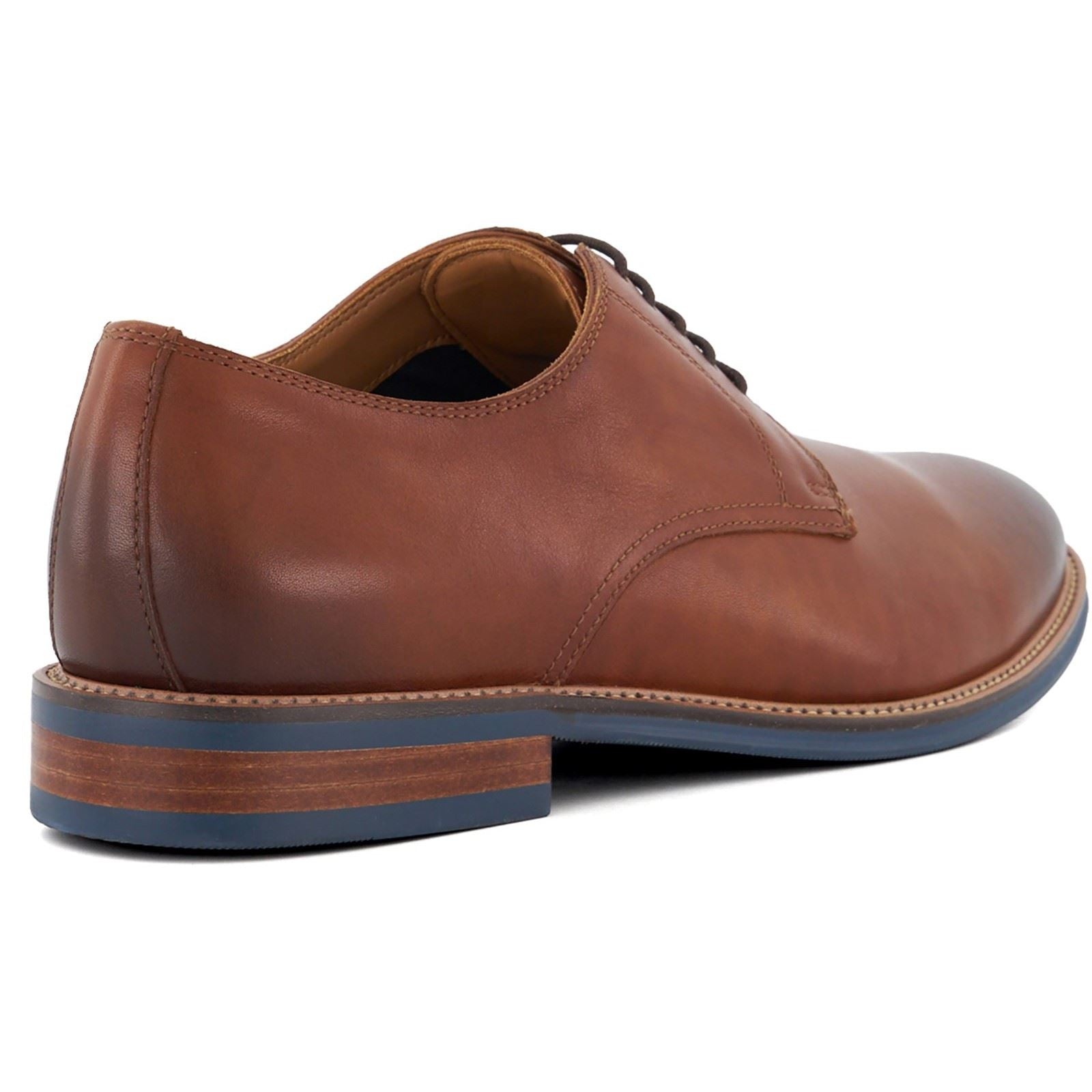 Dune Stanley Leather Men's Tan Lace-Up Shoes