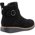 Hush Puppies Lyra Suede Women's Black Winter Ankle Boots
