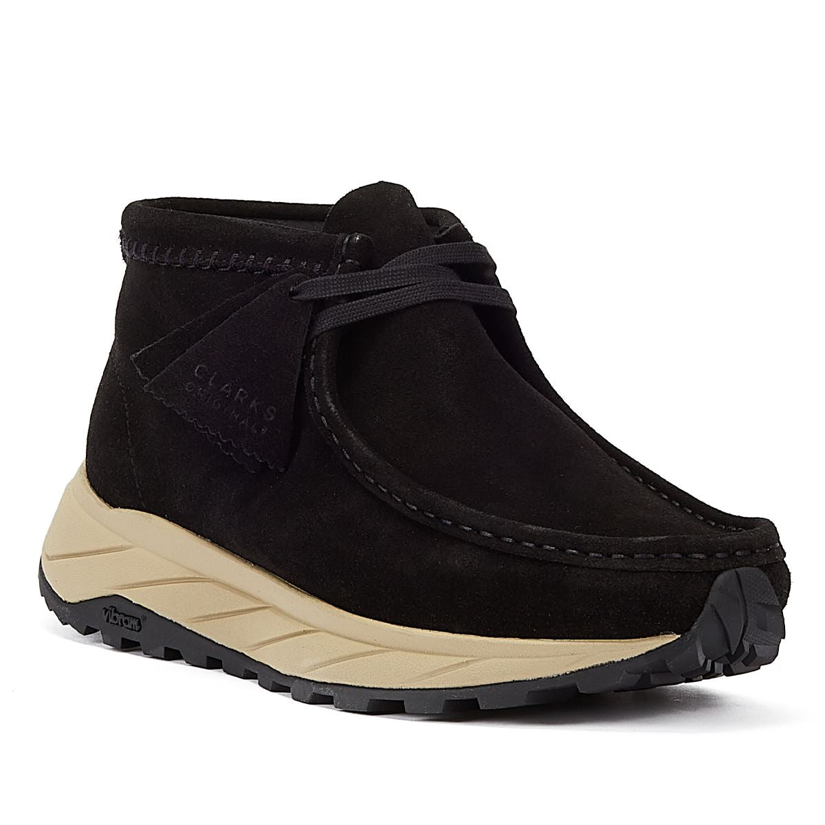 Clarks Originals Wallabee Eden Suede Men's Black Lace-Up Shoes