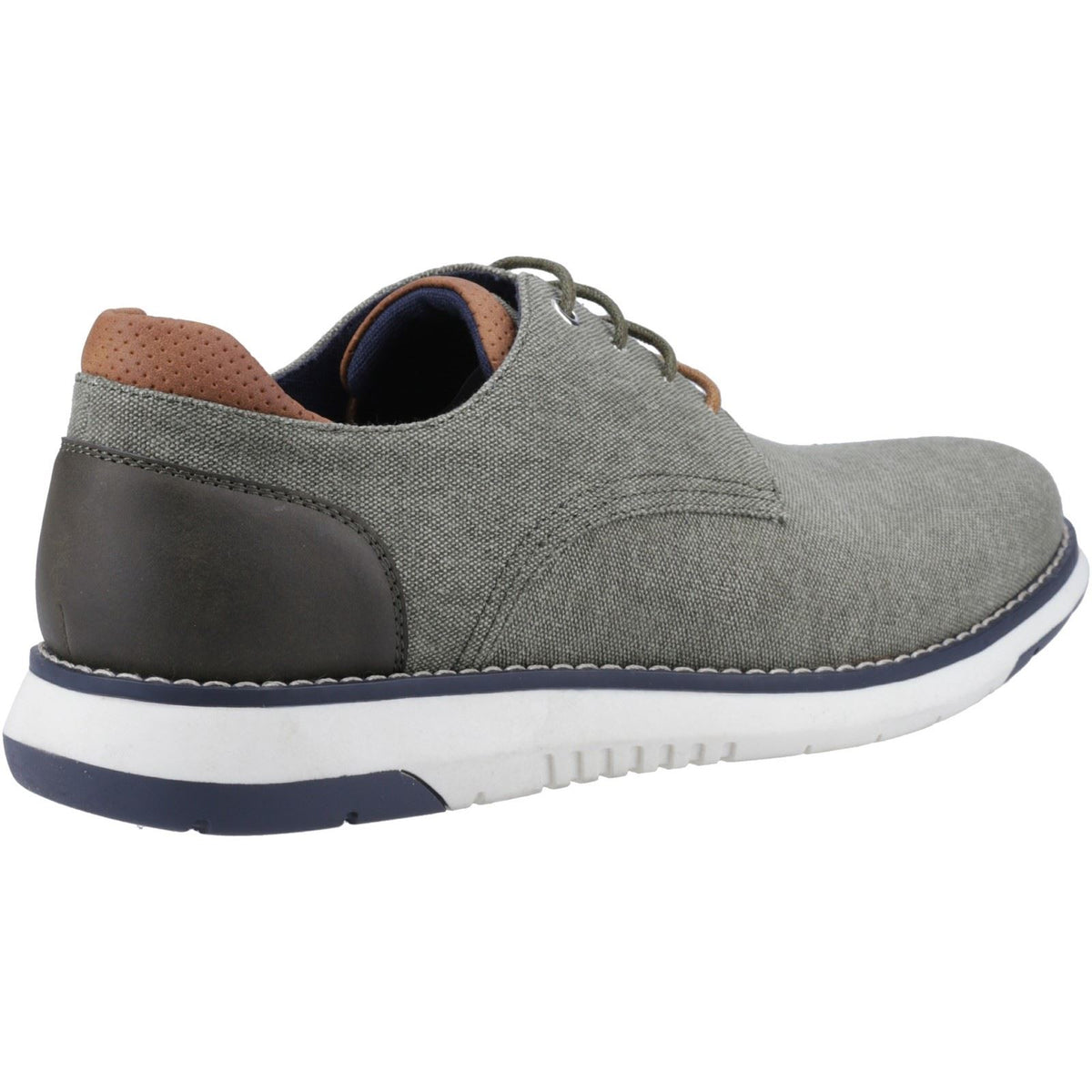 Hush Puppies Bruce Canvas Men's Khaki Lace-Up Shoes