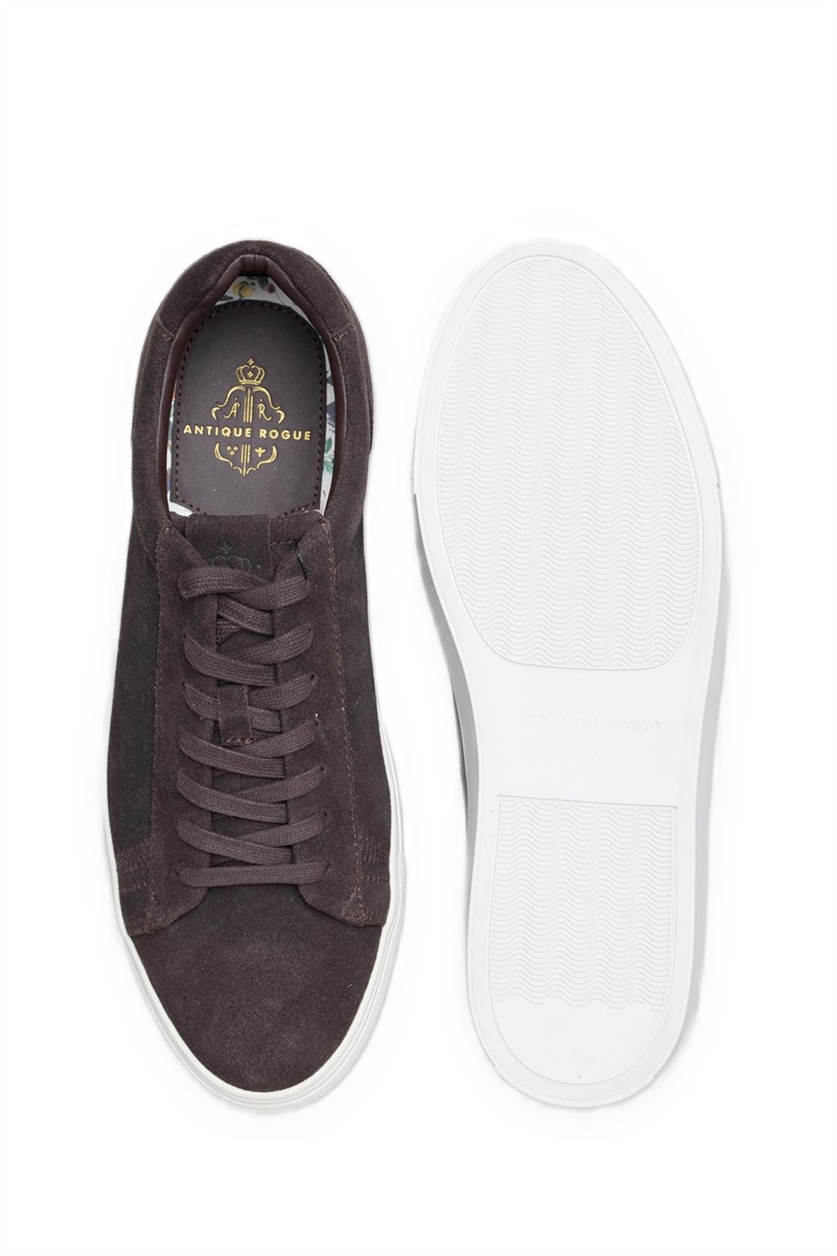 Antique Rogue Gibbs Suede Men's Brown Trainers