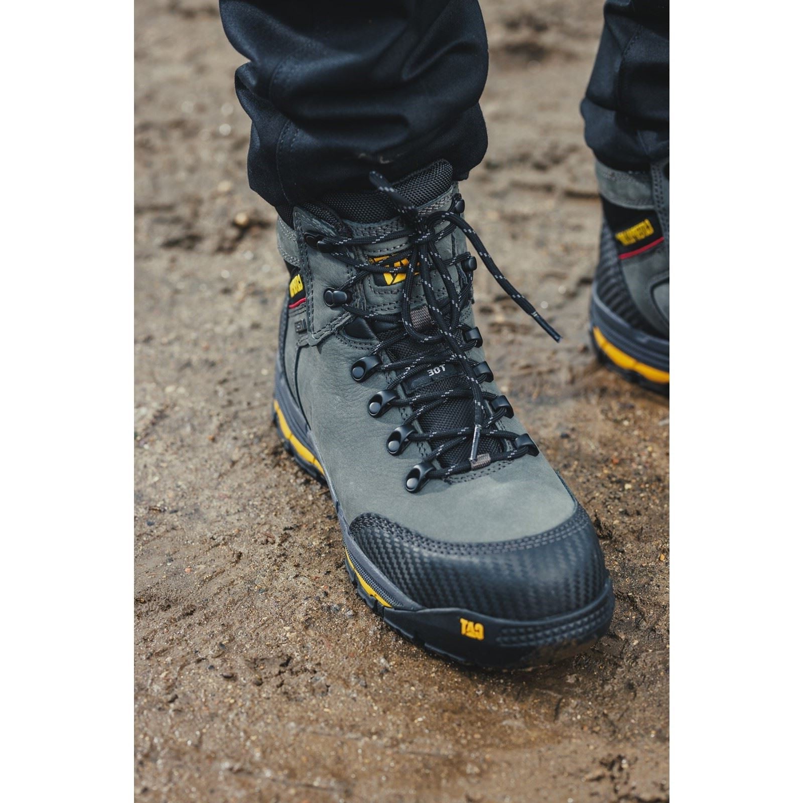 Caterpillar Munising Leather Dark Shadow Safety Boots