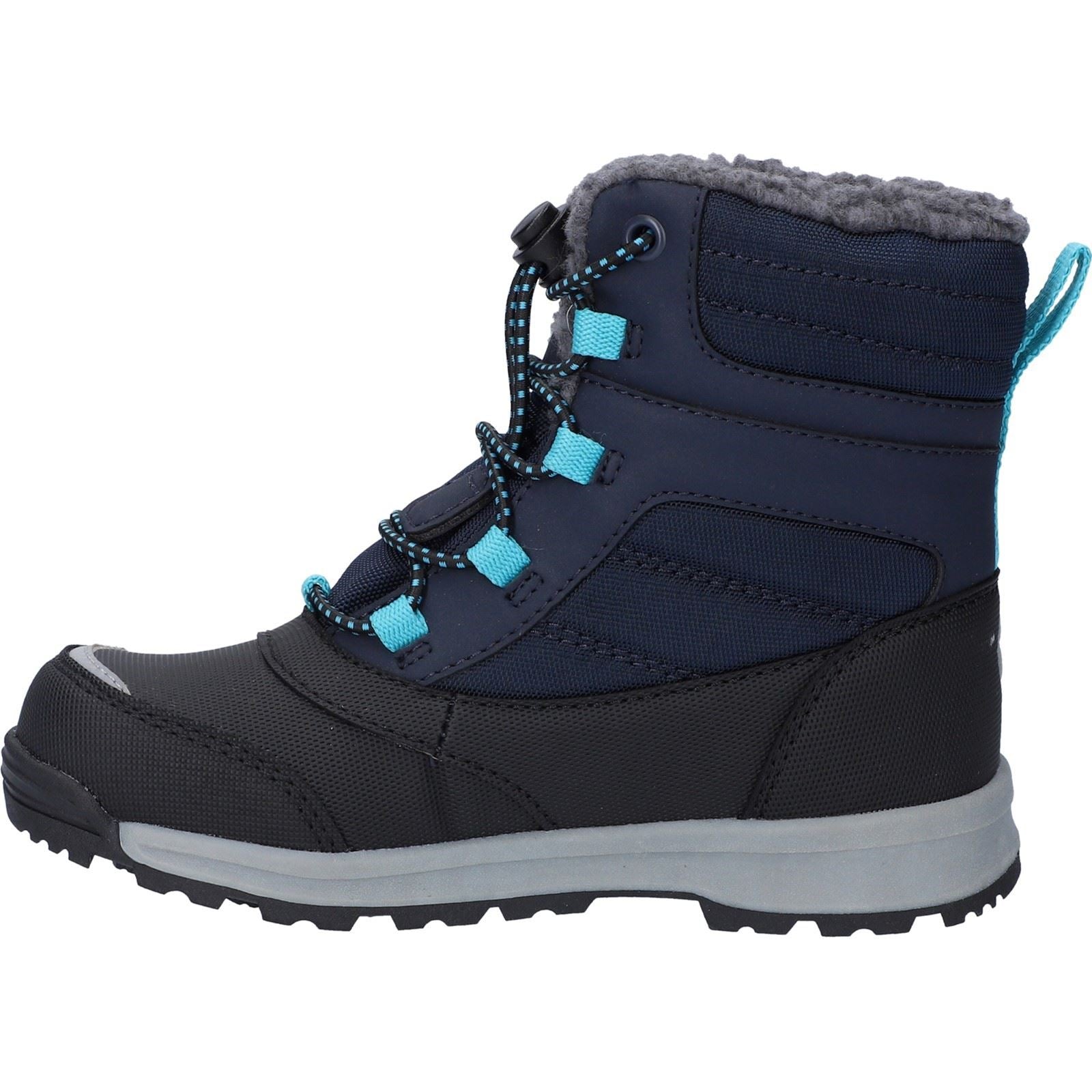 Hi-Tec  Kids Leo Nylon Bluenights/Black/Peacock Blue Winter Mid Calf Boots
