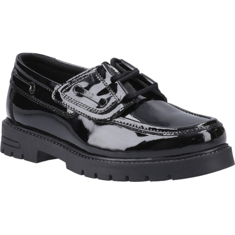 Hush Puppies Lucy Patent Leather Junior Black Shoes
