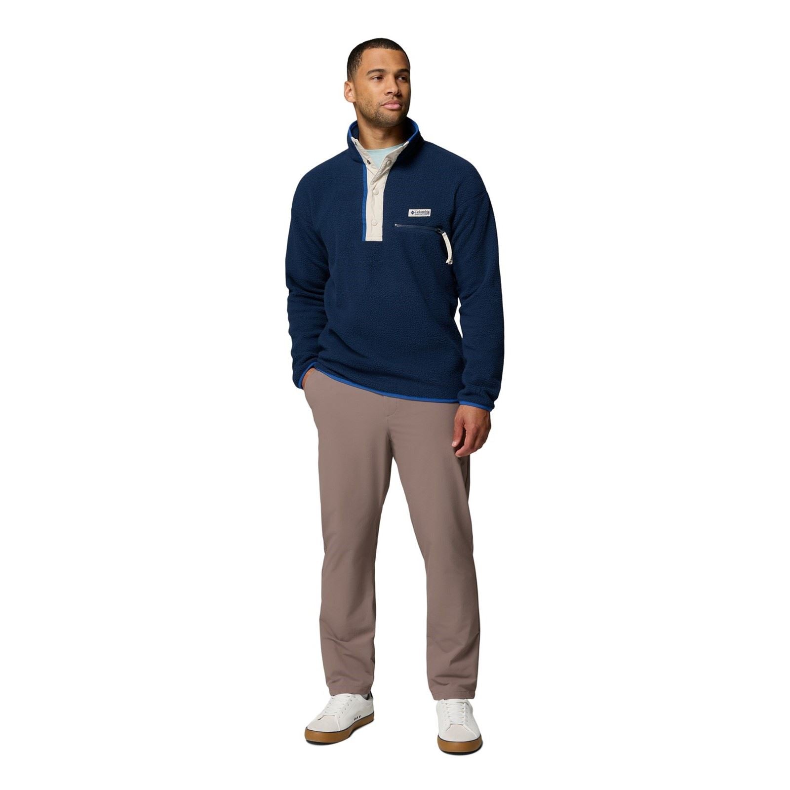 Columbia Helvetia II Half Snap Men's Blue Fleece Jacket