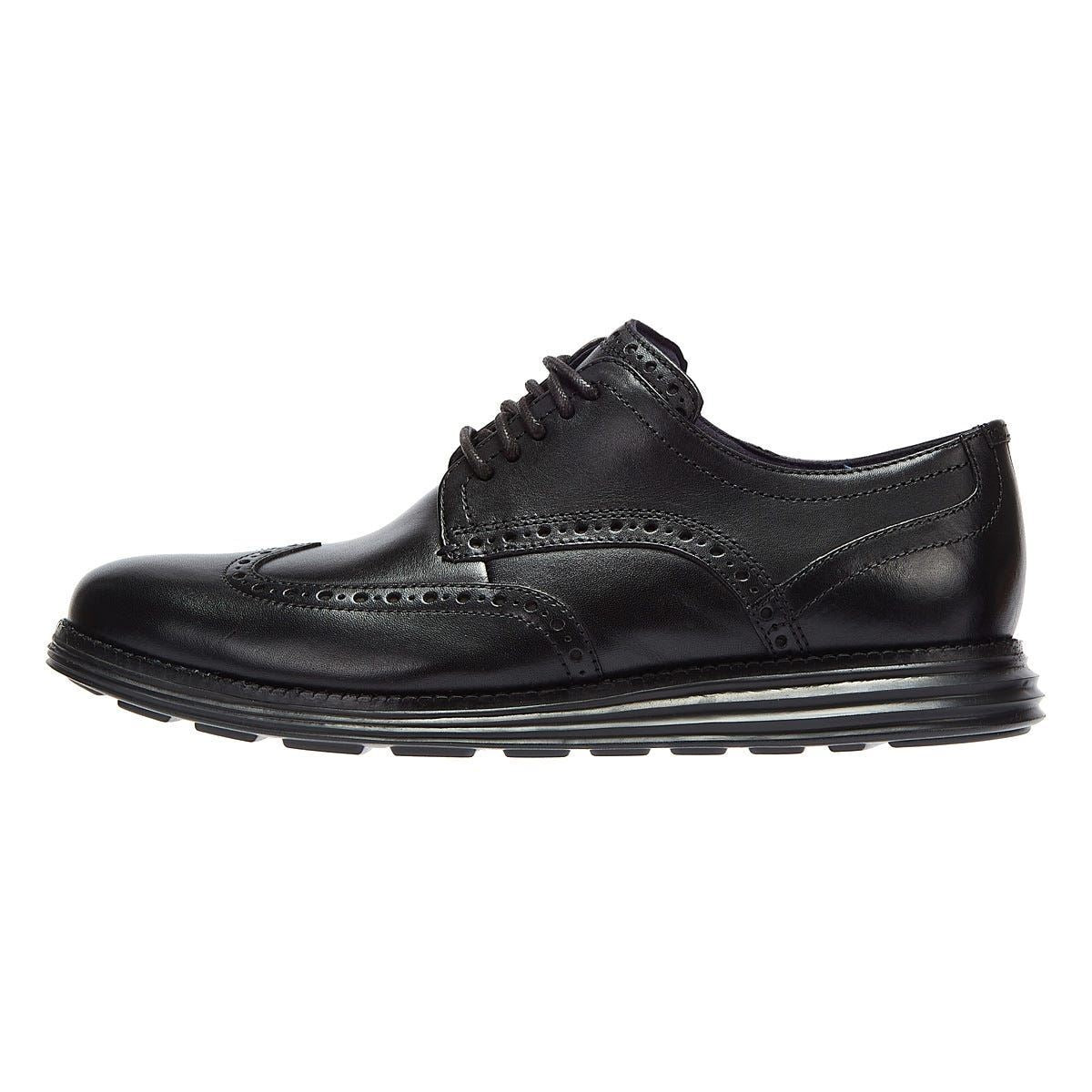 Cole Haan ØriginalGrand Wingtip Oxford Leather Men's Black Shoes