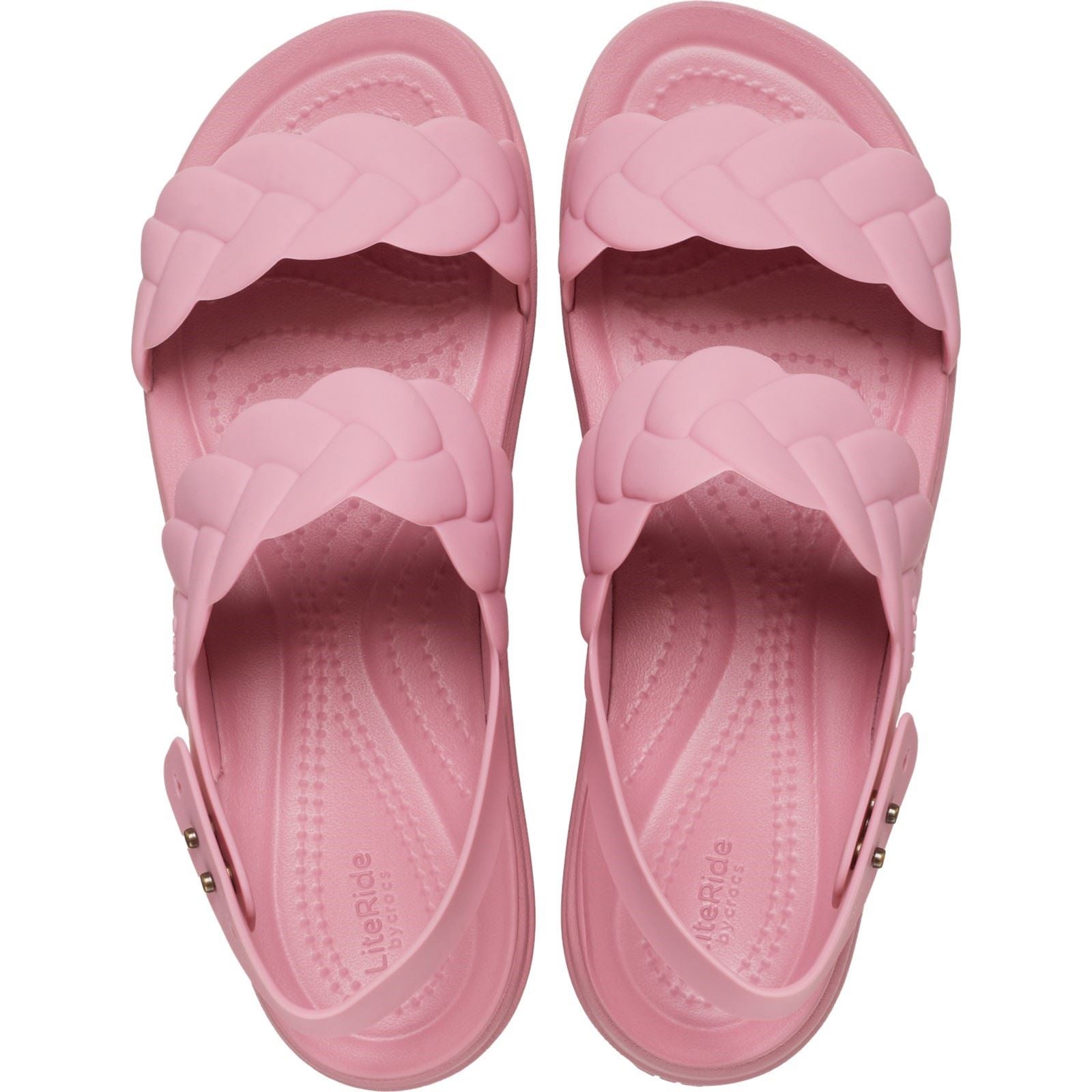 Crocs Brooklyn Woven Synthetic Women's Rosette Sandals