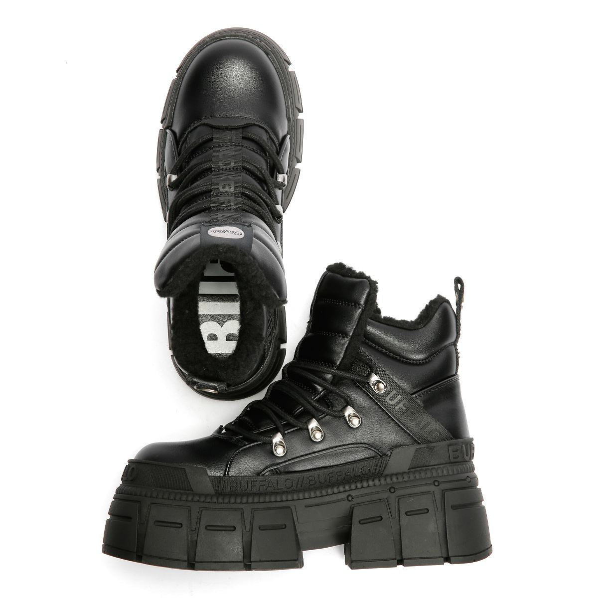 Buffalo Gospher Hike Mid Pad Women's Black Boots
