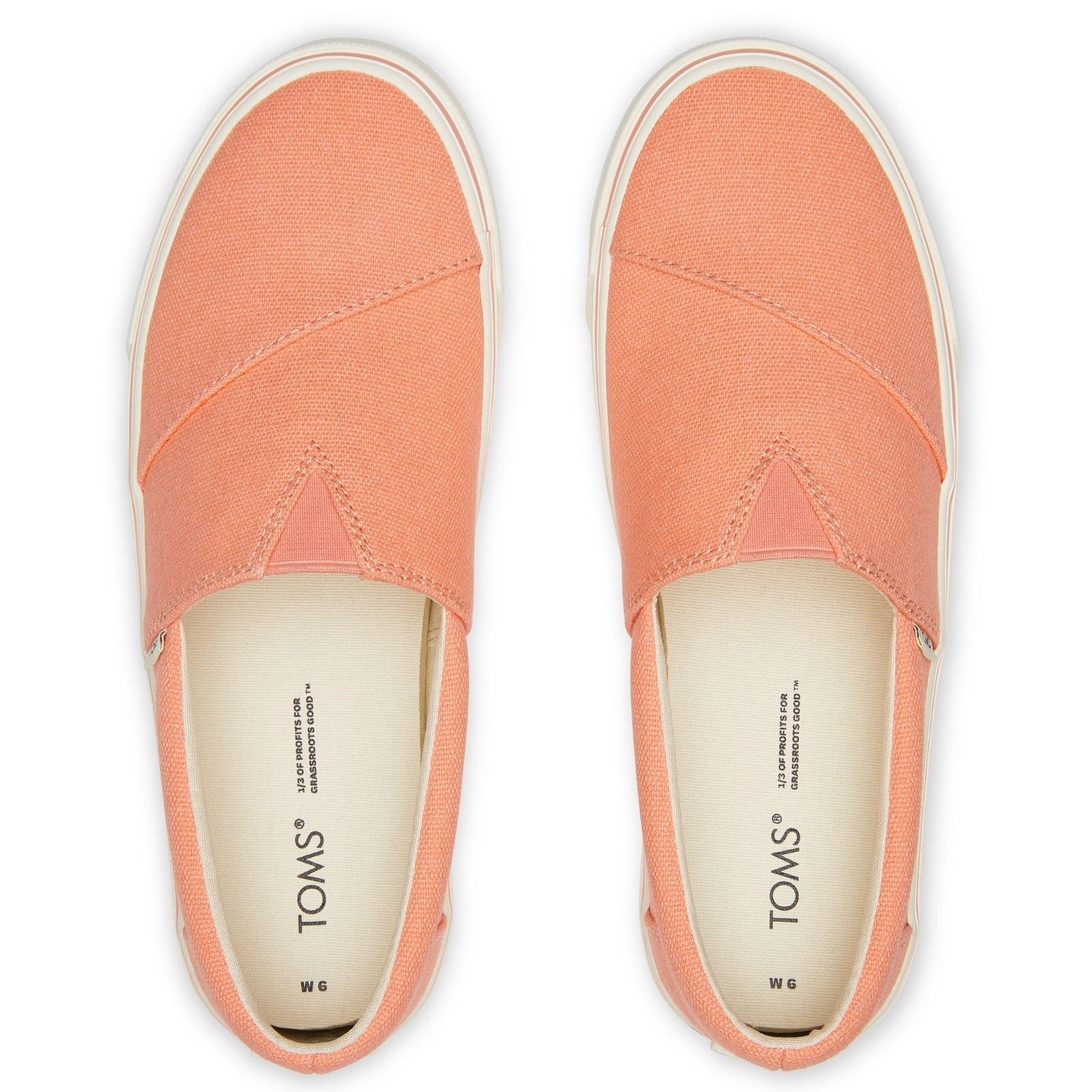 TOMS Alpargata Fenix Slip On Synthetic Women's Orange Espadrilles