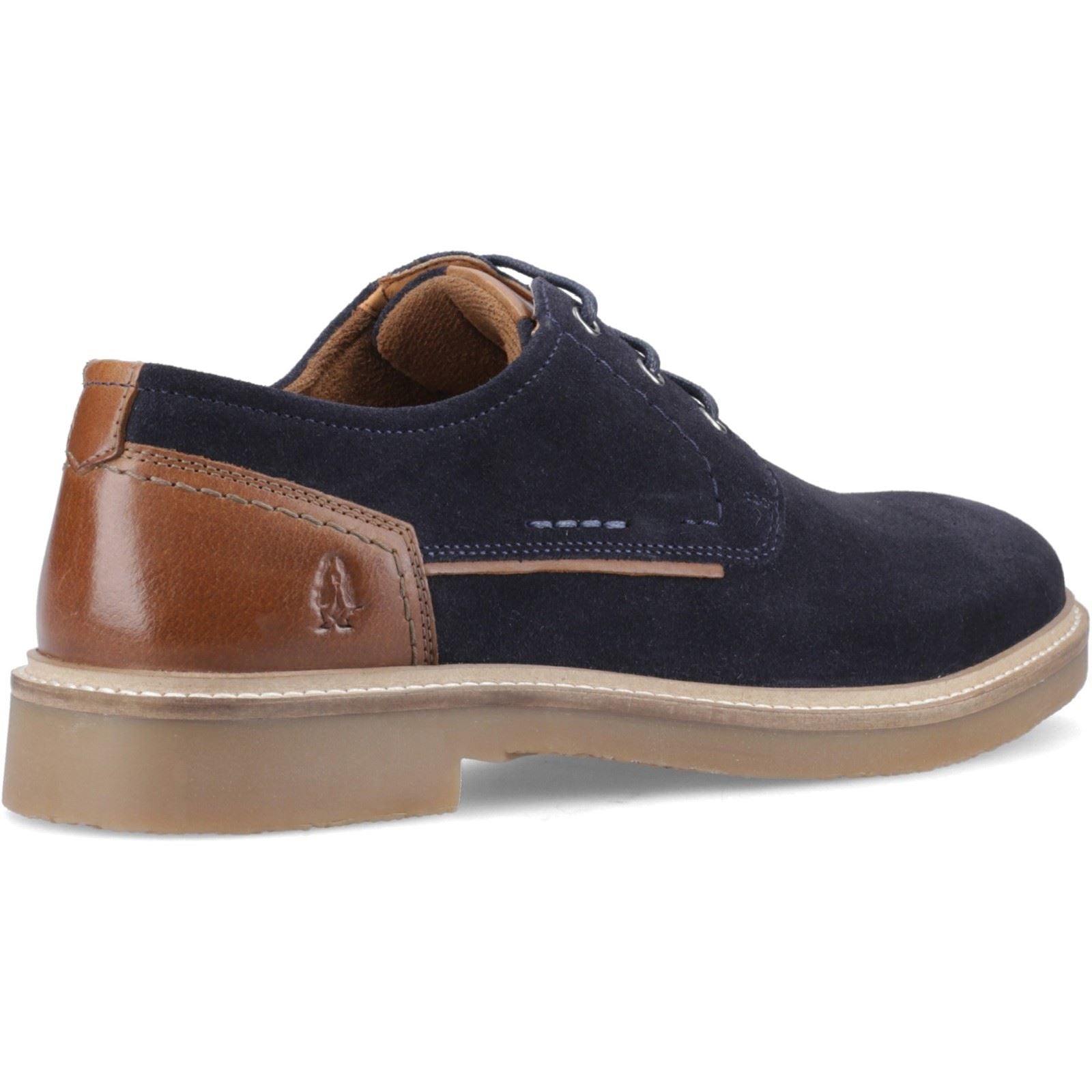 Hush Puppies Guy Leather Men's Navy Lace-Up Shoes