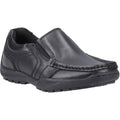 Hush Puppies Morgan Leather Youth Boy's Black Loafers