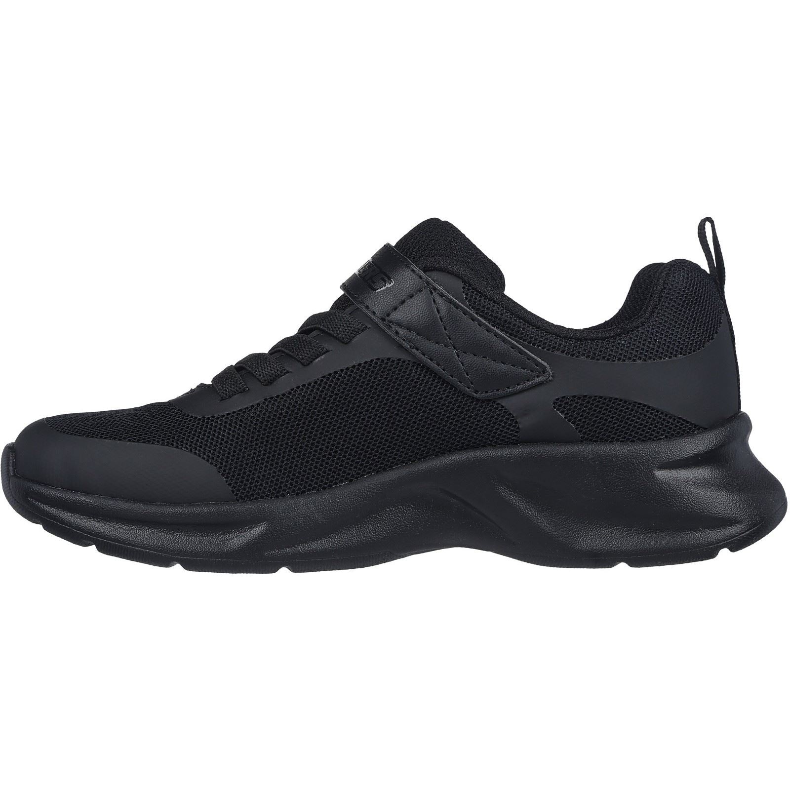 Skechers Dynamatic Textile Junior Black Trainers