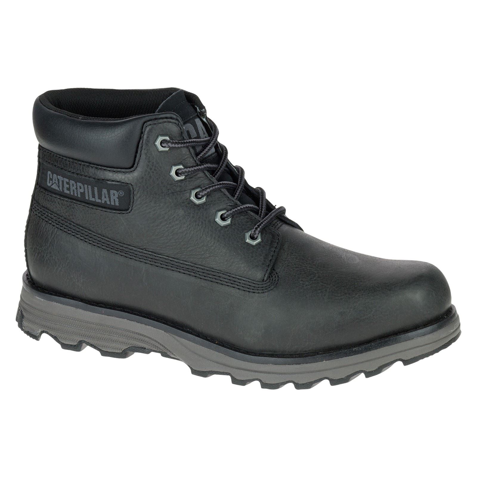 Caterpillar Founder Nubuck Leather Men's Black Ankle Boots