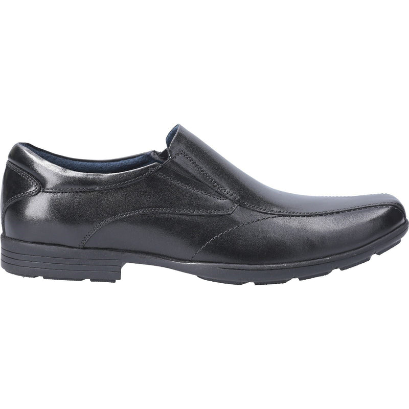 Pod Dundee Leather Youth Black Shoes