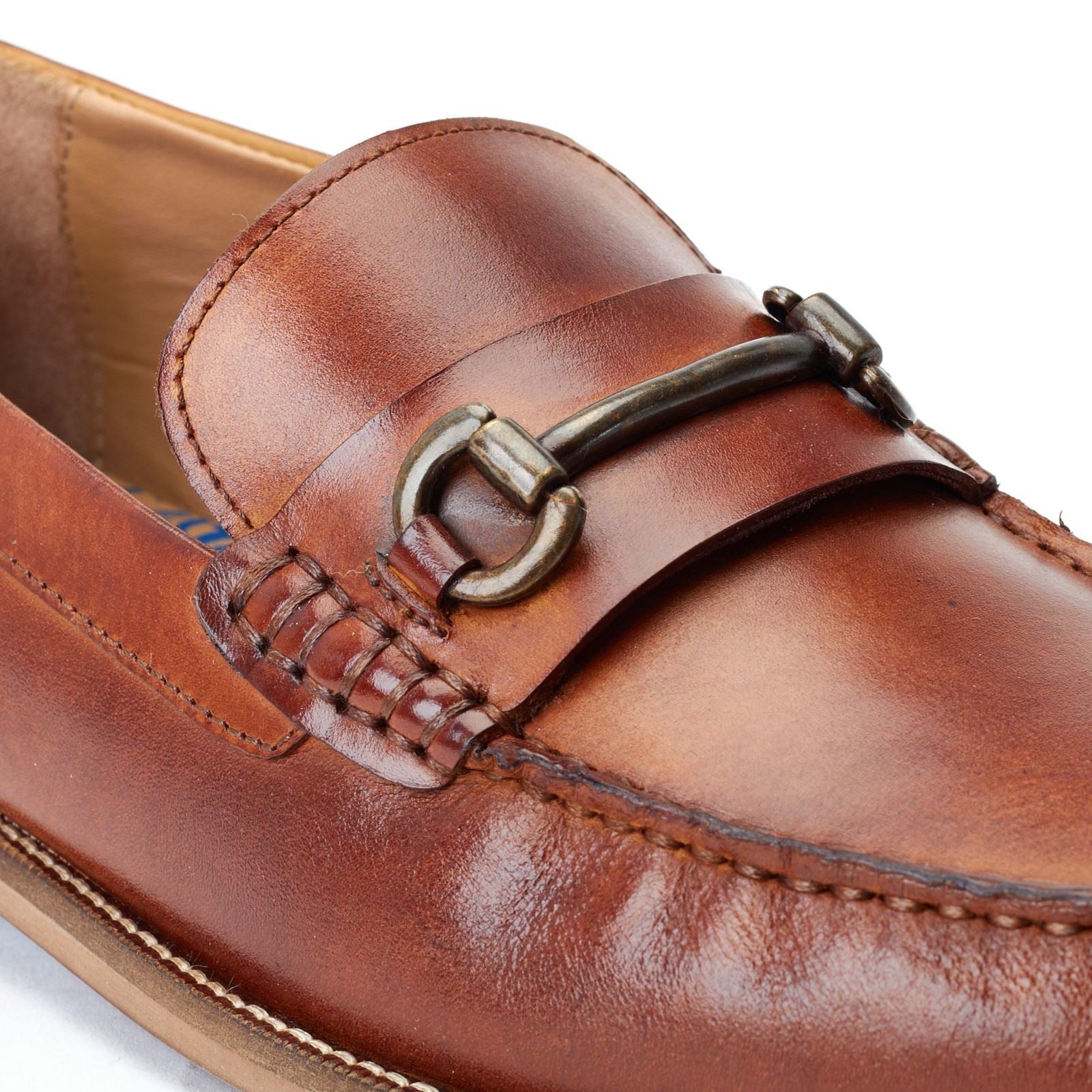 Base London Madison Leather Men's Tan Loafers