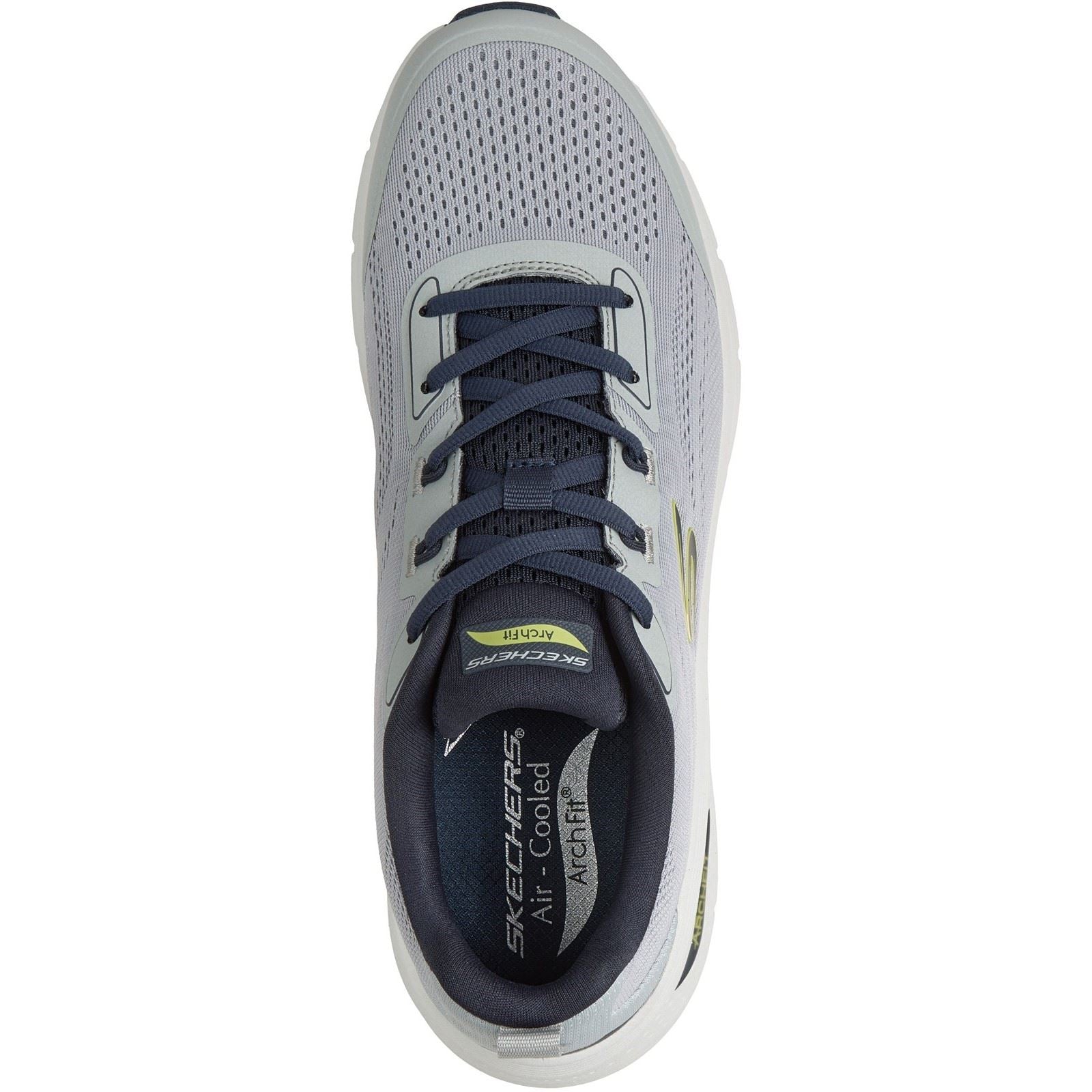 Skechers Arch Fit 3.0 Prawsper Textile Men's Grey/Navy Trainers