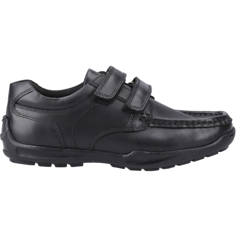 Hush Puppies Maddox Leather Junior Black Shoes