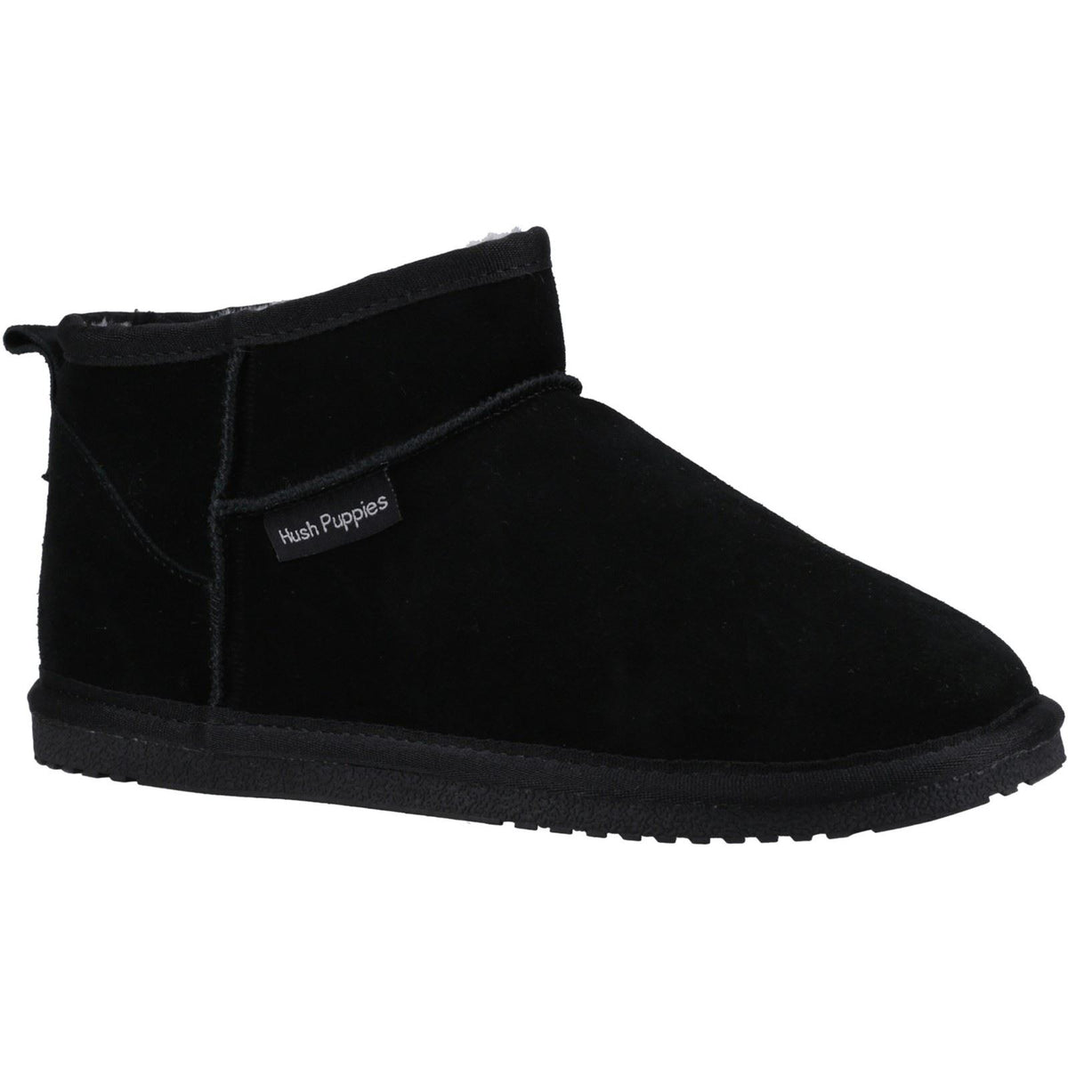Hush Puppies Ashanti Suede Women's Black Slippers