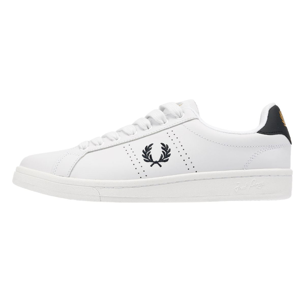 Fred Perry B721 Leather Men's White/Navy Trainers