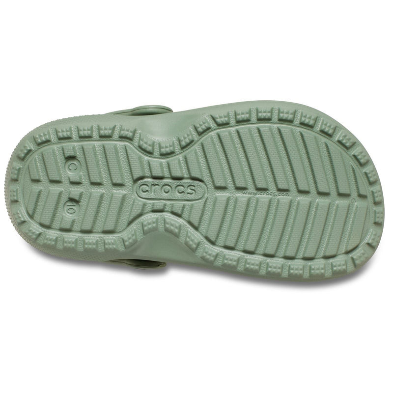 Crocs Classic Lined Thermoplastic Kid's Moss Clogs