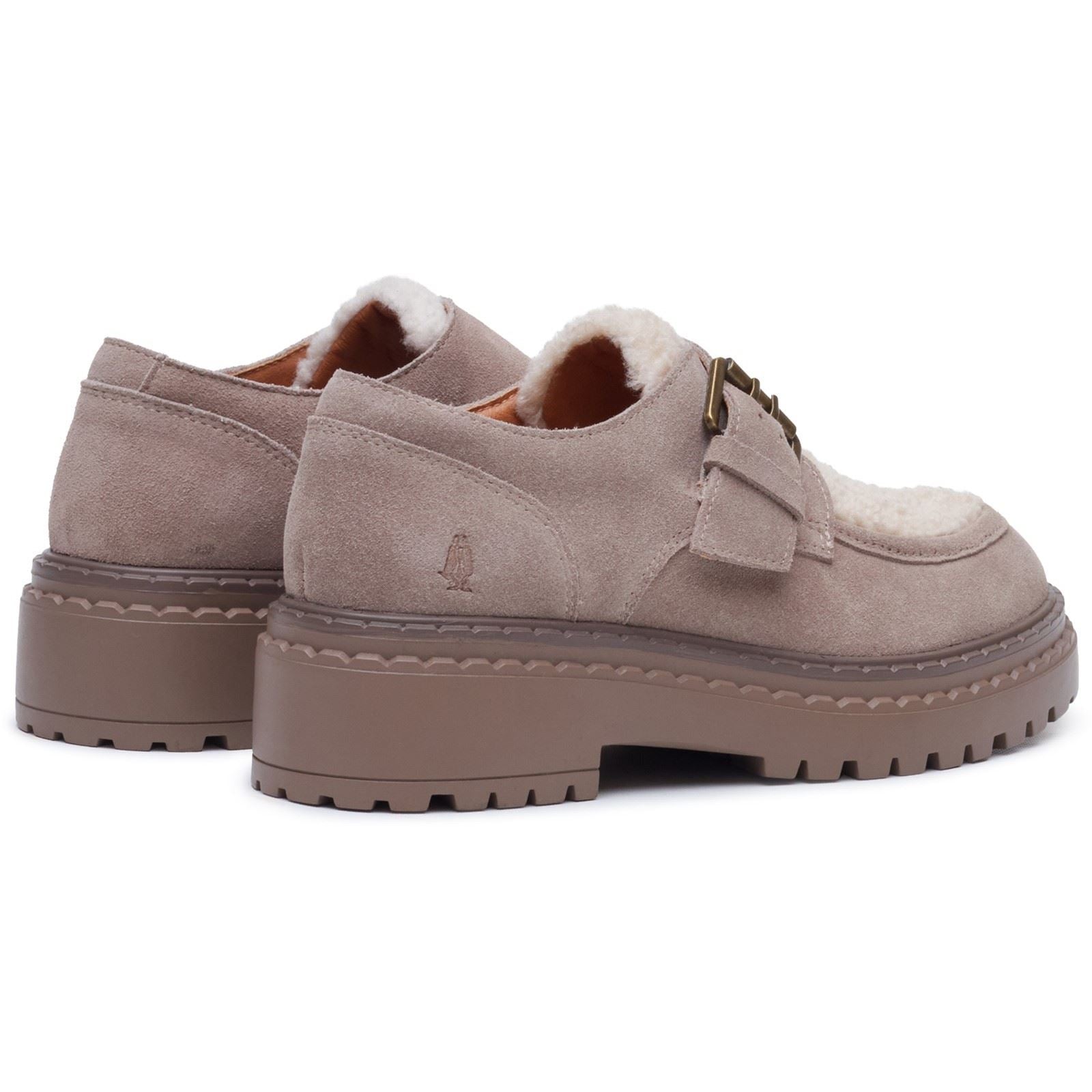 Hush Puppies Orla Monk Leather Women's Taupe Loafers