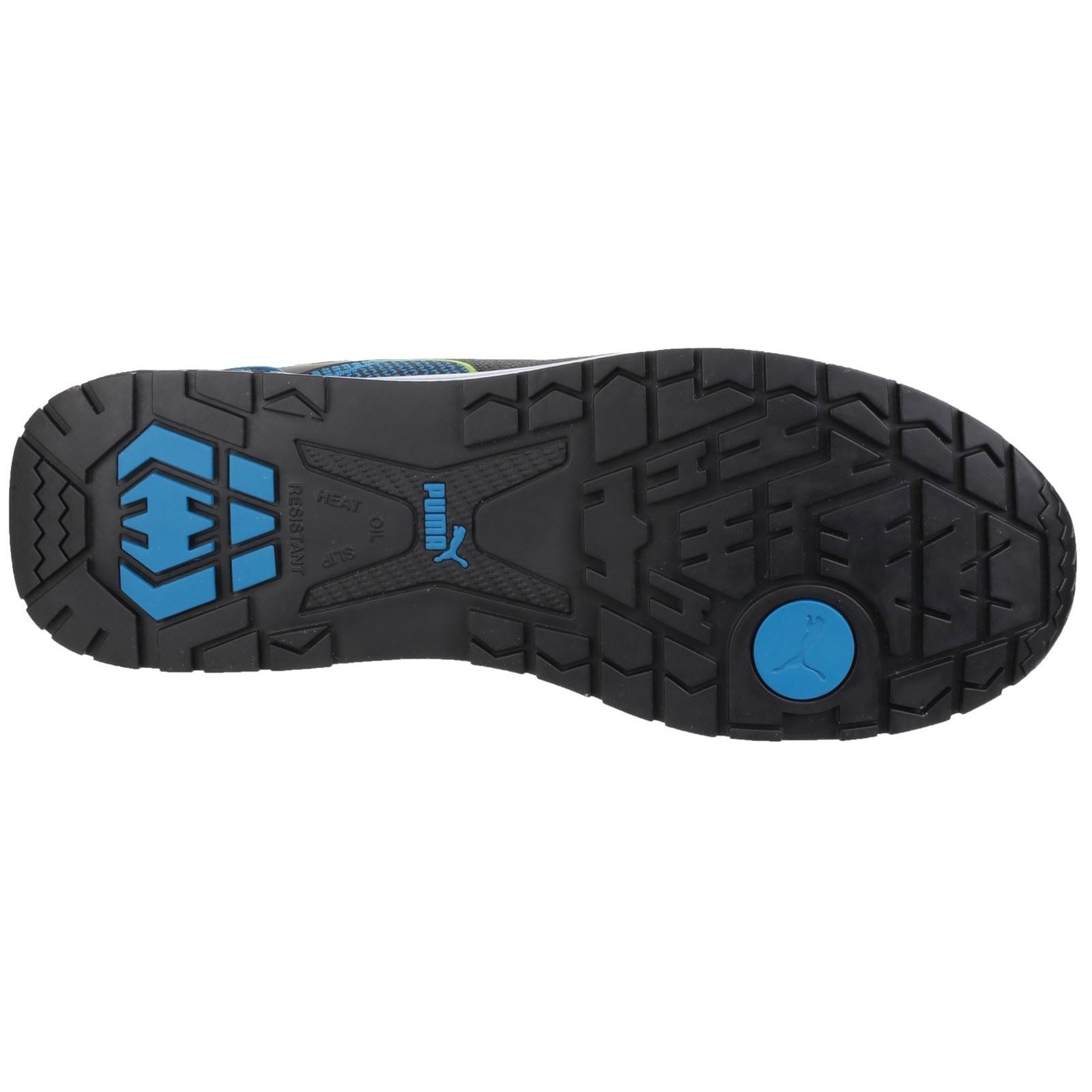 Puma Safety Blaze Knit Low Textile Blue Safety Trainers