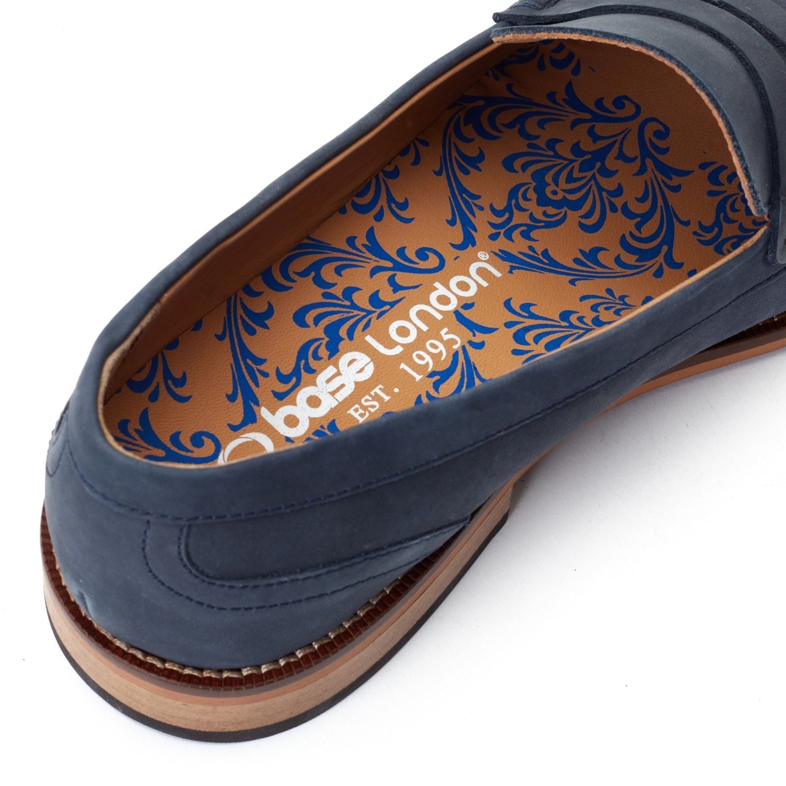 Base London Garfield Leather Men's Navy Loafers