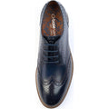 Base London Joe Leather Men's Navy Brogues Shoes