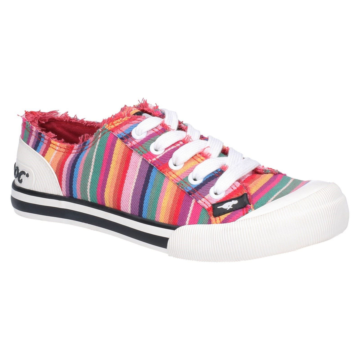 Jazzin Eden Stripe Cotton Multi Trainers
