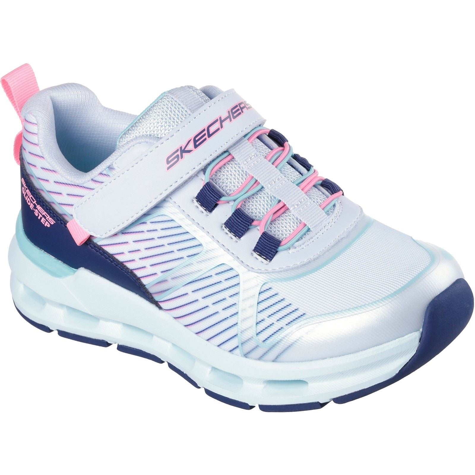 Skechers Glide-Step + Sprint Lines Mint/Multi Trainers