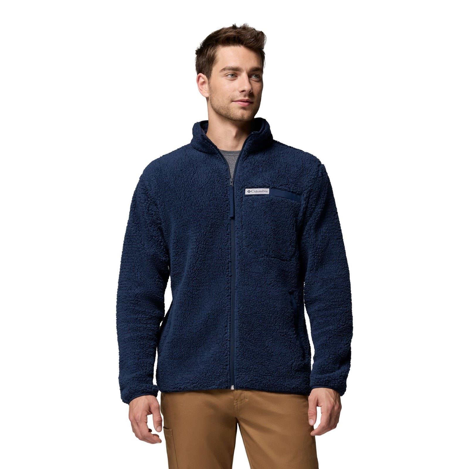Columbia Rugged Ridge High Pile Full Zip Men's Blue Fleece Jacket
