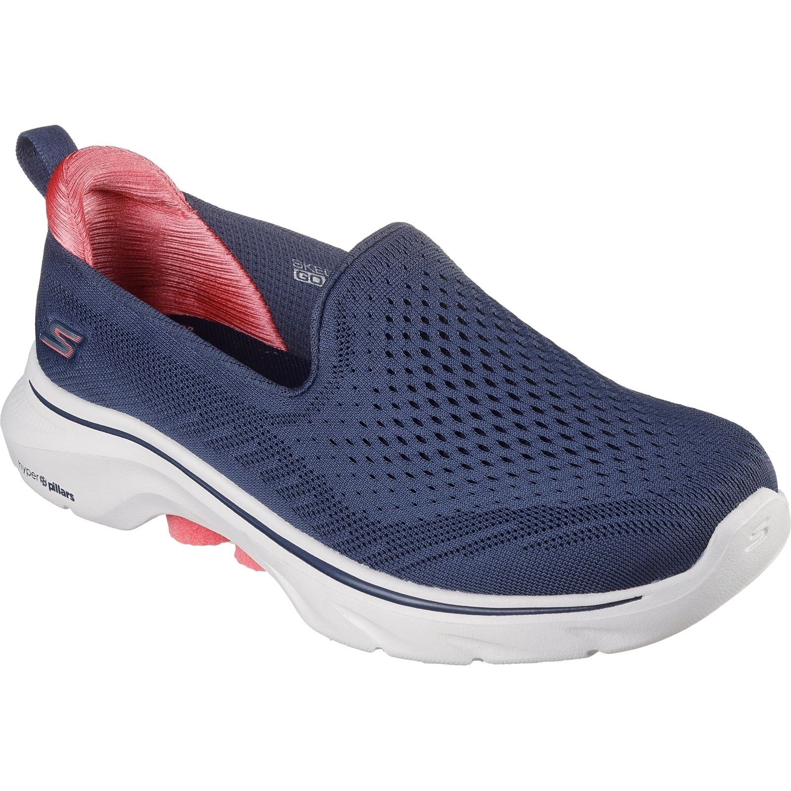 Skechers GO WALK 7 - Vina Textile Women's Navy/Coral Trainers