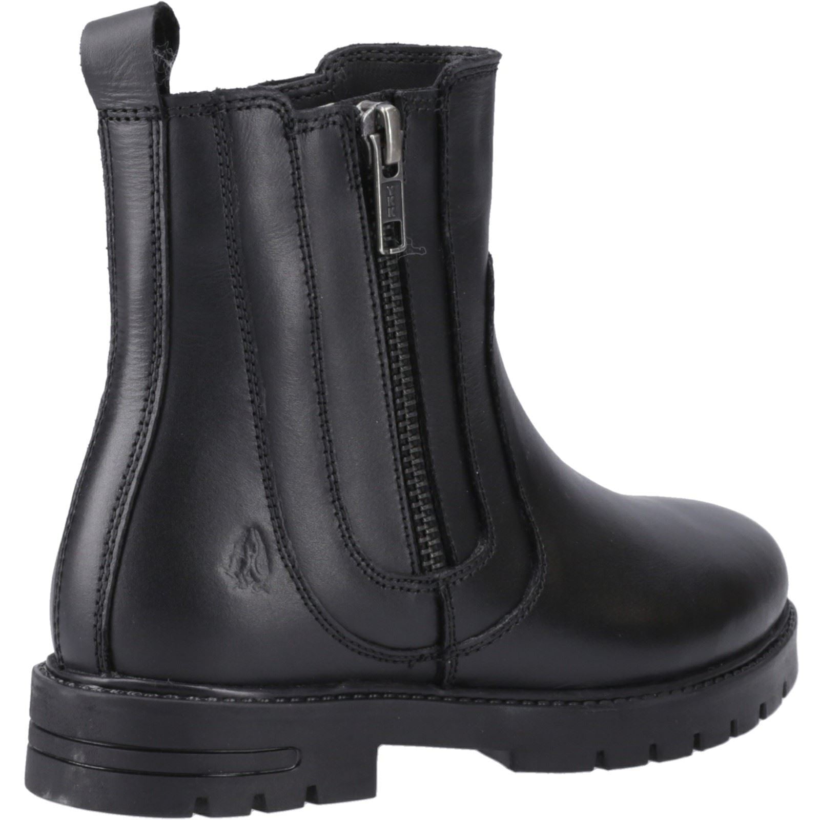 Hush Puppies Liana Leather Youth Girl's Black Boots