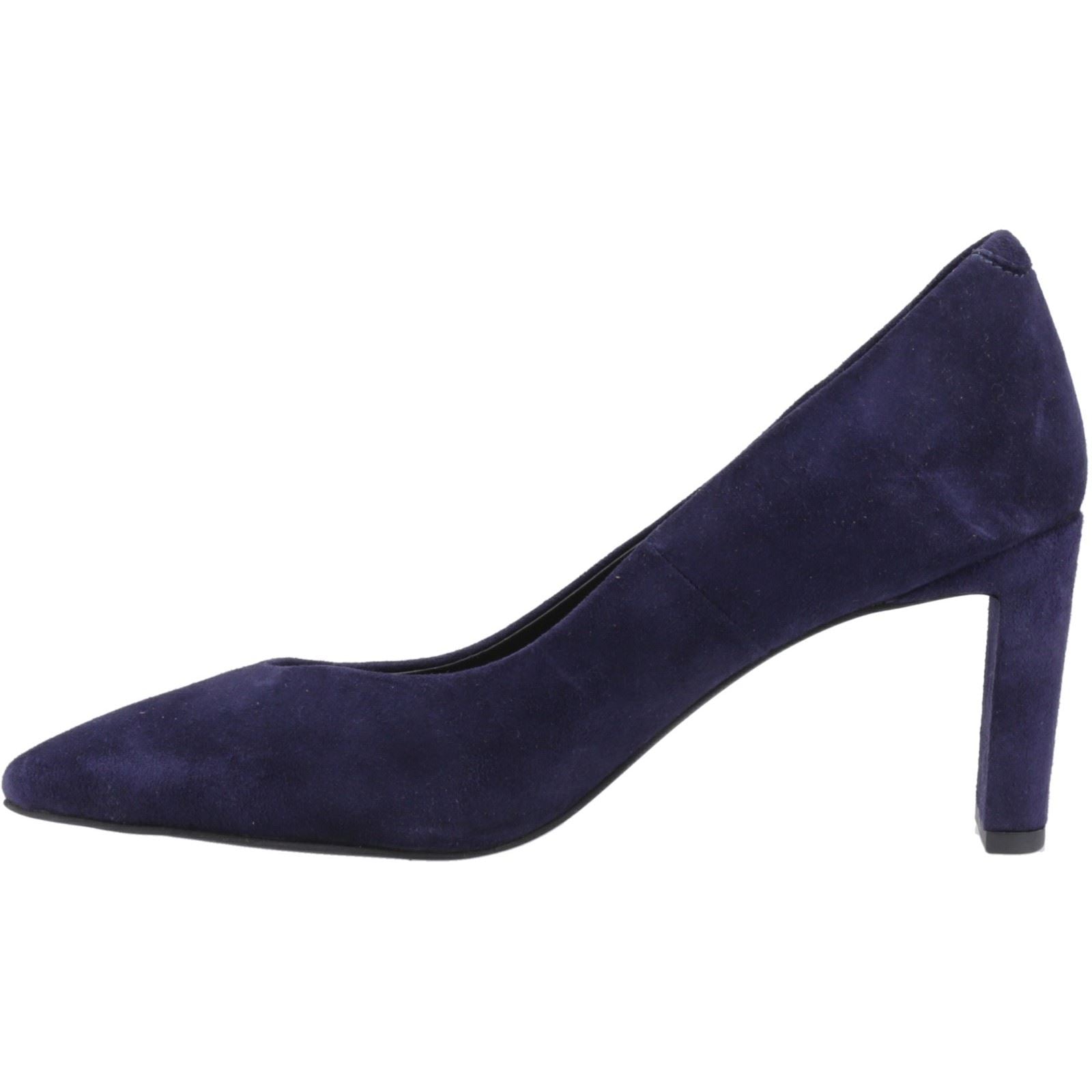 Hush Puppies Olivia Suede Women's Navy Heels