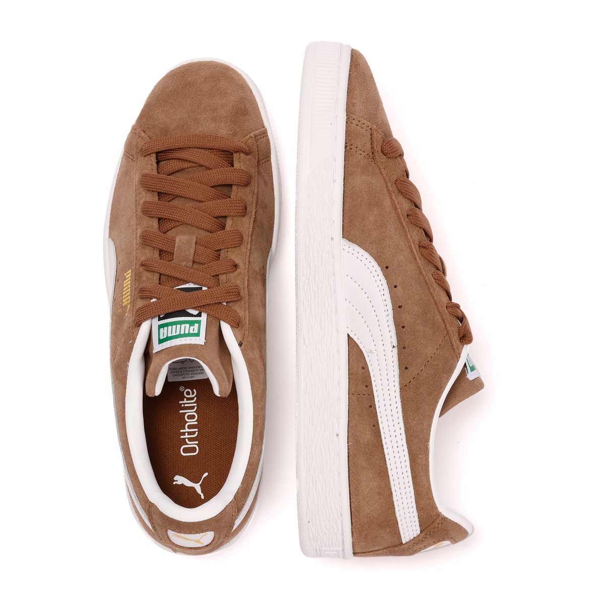 Puma Classic Suede Haute Coffee/White Trainers